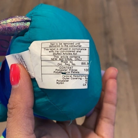 Vintage Y2K Bug "Crash" 6" Bean Bag Plush Hallmark - tested & works - Picture 5 of 6